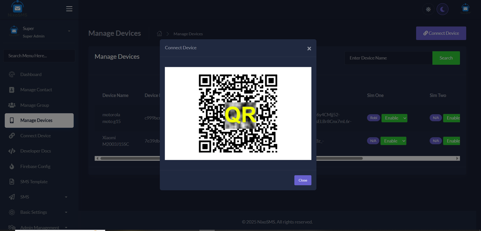 Generating QR code