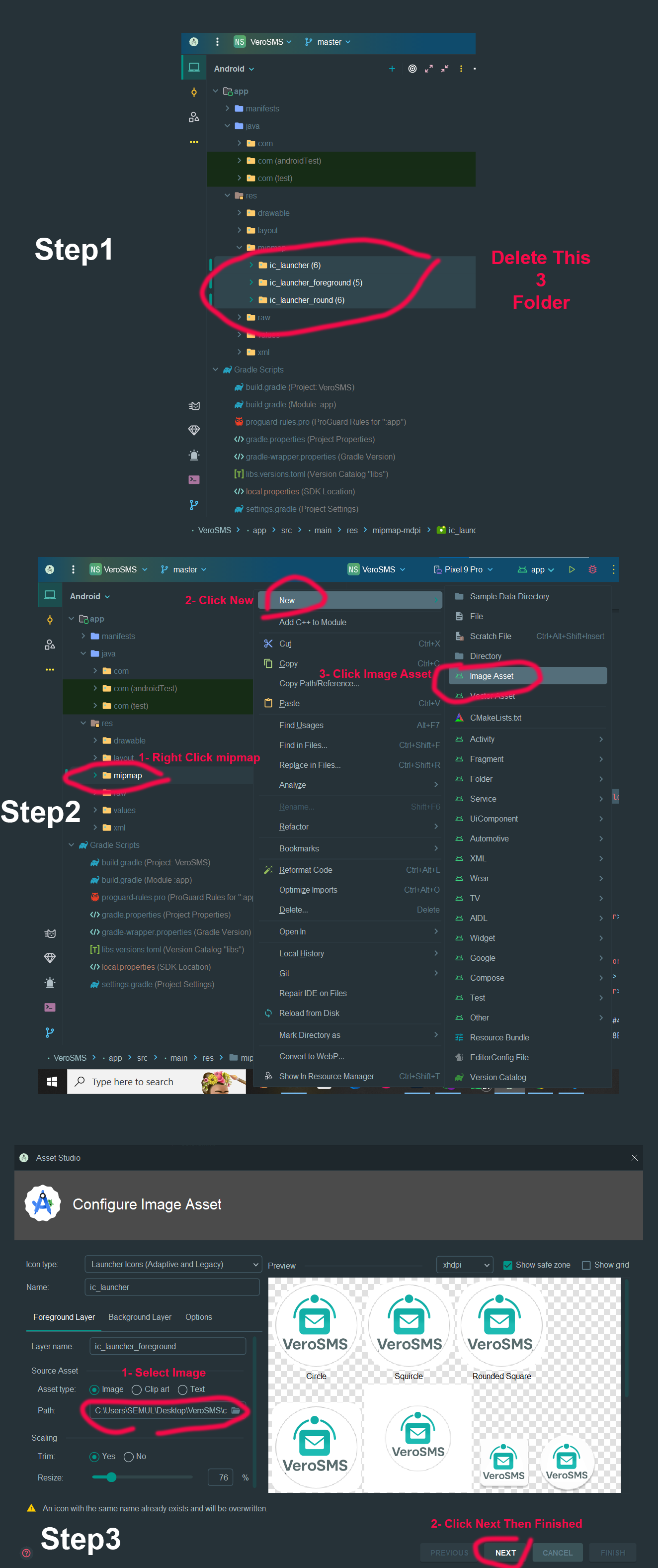Generating new icons