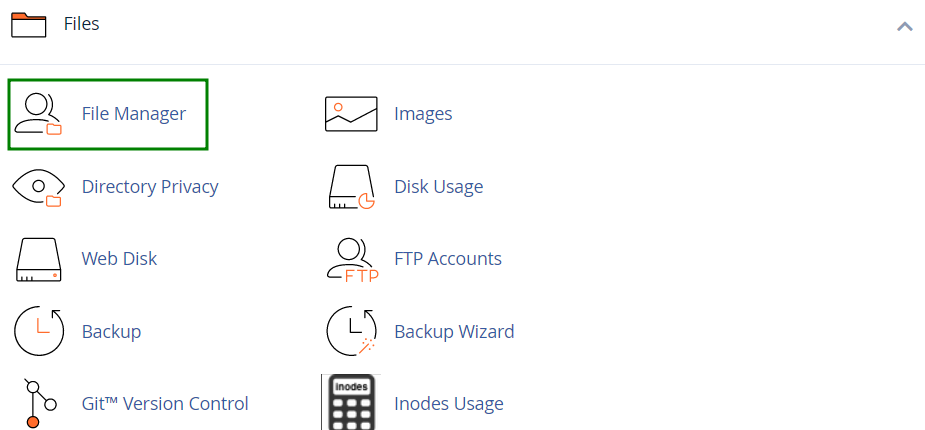 cPanel File Manager