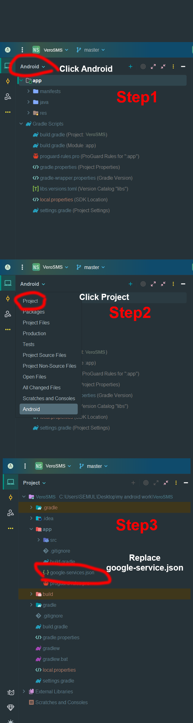 Config file in Android project